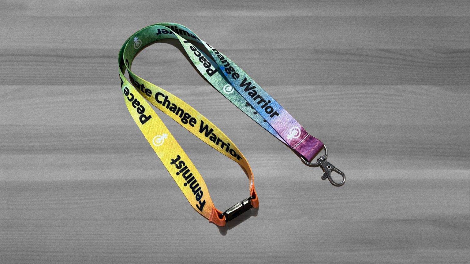 Feminist – Peace Lover – Climate Change Warrior Lanyard - Inner Vision ...